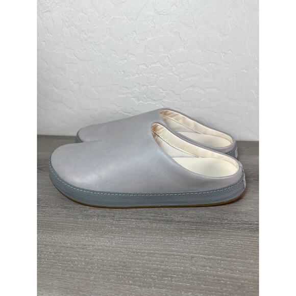 Olukai Mens Hamani Leather Slip-on Mules Men's Size 11 - Smoke / Storm Gray - Picture 2 of 9